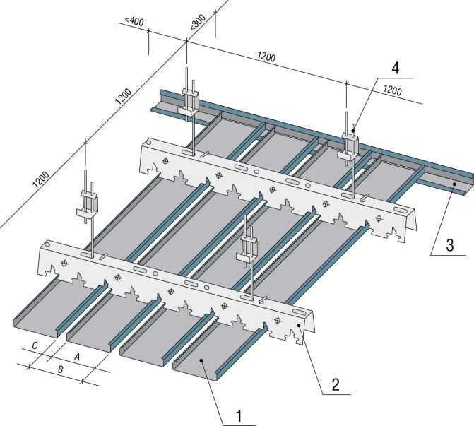 Монтаж реечного потолка: установка подвесного потолка из алюминиевых реек своими руками, пошаговая инструкция