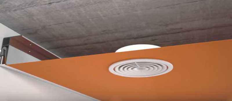 Вентиляция в натяжном потолке: варианты обустройства и нюансы проектирования