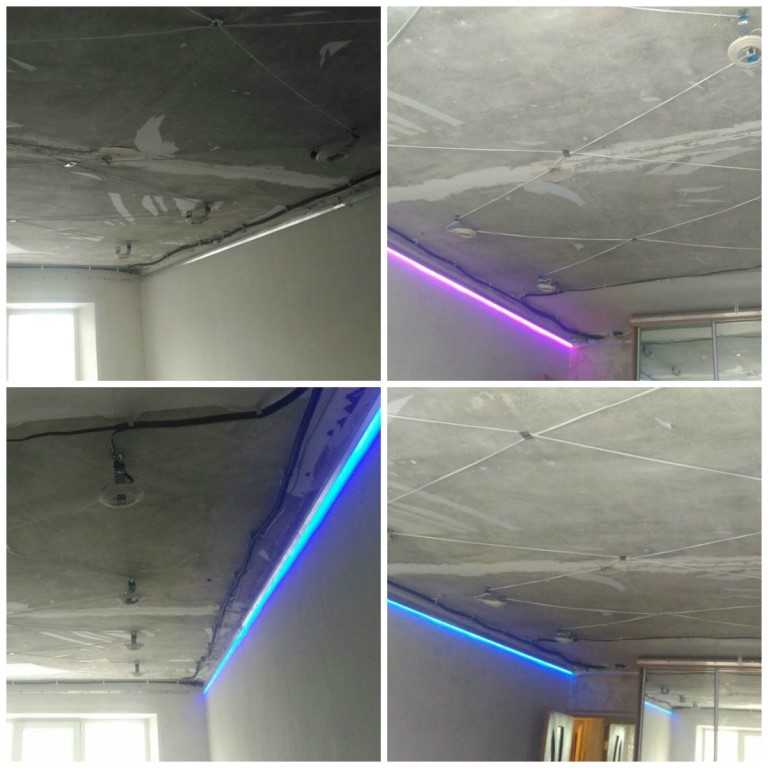 Установка светодиодной ленты на потолок, как нужно устанавливать светодиоды, правила монтажа