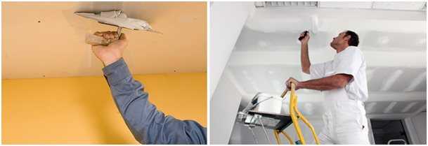 Ремонт потолка своими руками: подготовка поверхности и удаление дефектов (85 фото-идей)
