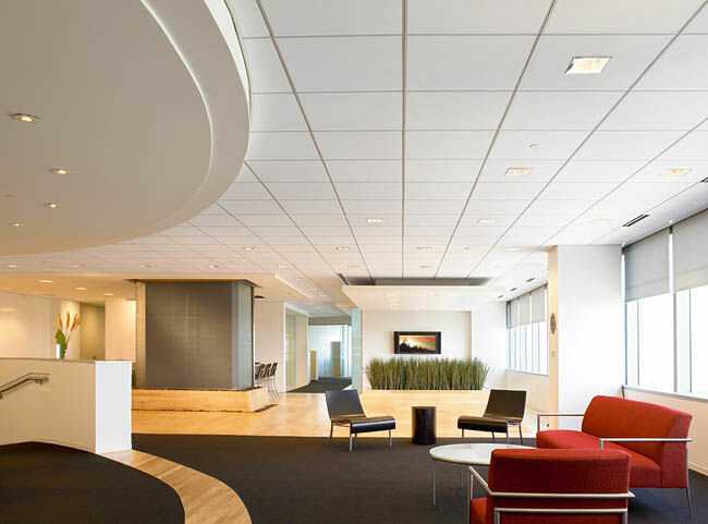 Офисные потолочные светильники: разновидности, требования и расчет освещенности