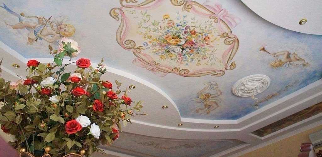 Роспись потолка своими руками