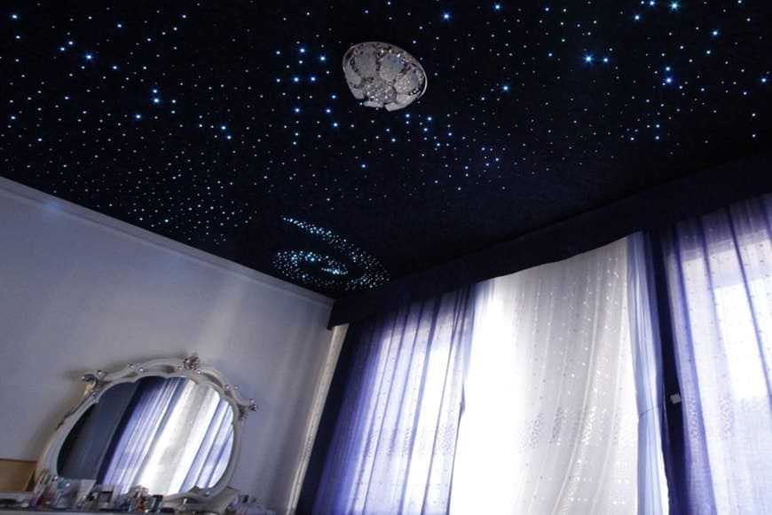 Как сделать звездное небо на потолке: квартблог покажет все варианты