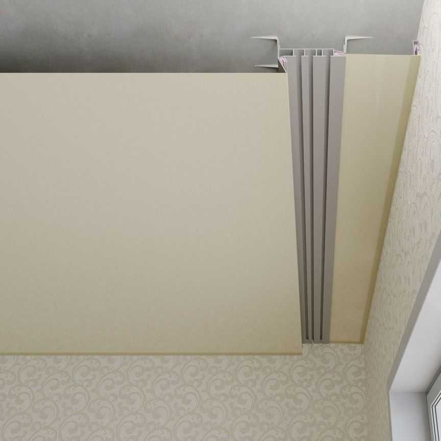 Карниз для штор под натяжной потолок: советы по выбору и монтажу