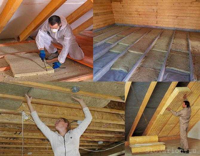 Как сделать потолок в деревянном доме своими руками?