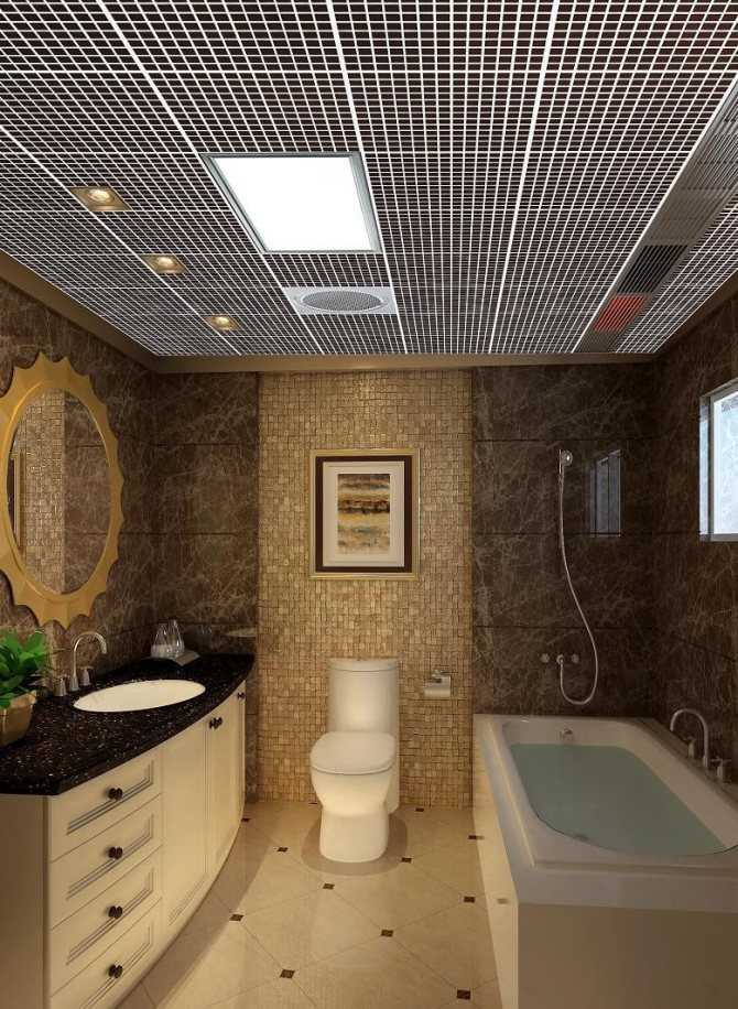 Какие потолки выбрать для ванной комнаты