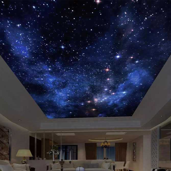 Потолок "звездное небо" - как сделать своими руками?
