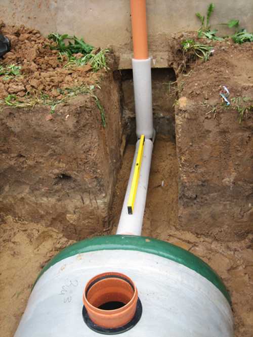Как проложить канализационные трубы в земле