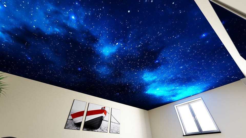 Натяжной потолок «звездное небо»: эффектная деталь в интерьере
