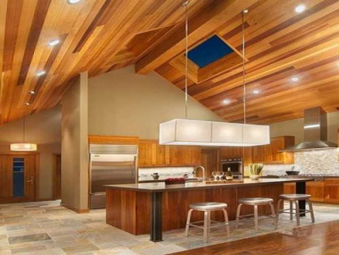 Отделка потолка (72 фото): деревянные варианты покрытий для квартиры