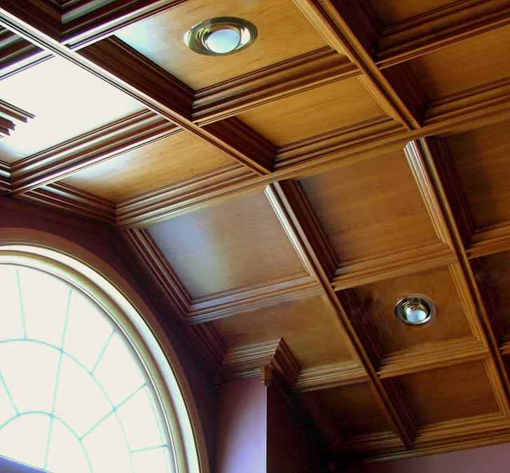 Кессонный потолок. описание, особенности, виды и монтаж кессонного потолка
