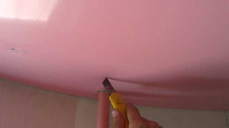 Как сделать демонтаж натяжного потолка своими руками