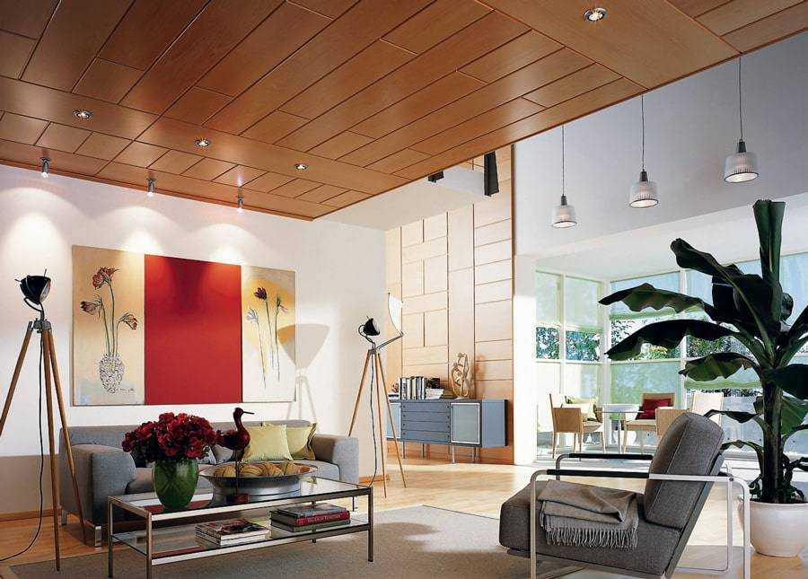 Отделка потолка (72 фото): деревянные варианты покрытий для квартиры, чем отделать, виды современных материалов