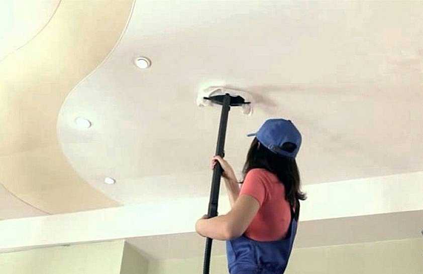 Как помыть глянцевый натяжной потолок в домашних условиях?