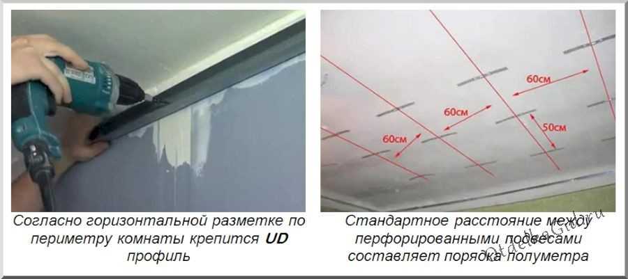 Как сделать монтаж подвесного потолка из гипсокартона – последовательность действий
