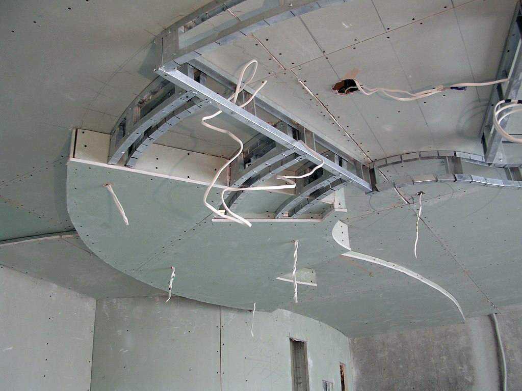 Подвесной потолок из гипсокартона своими руками
