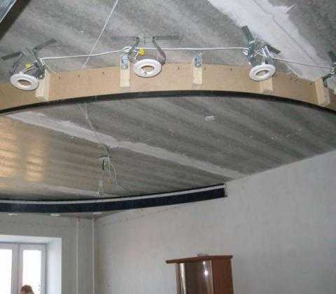 Многоуровневые натяжные потолки в интерьере