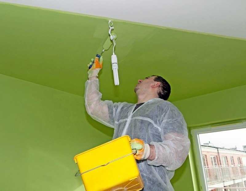 Как правильно покрасить потолок своими руками: выбор краски, подготовка, покраска