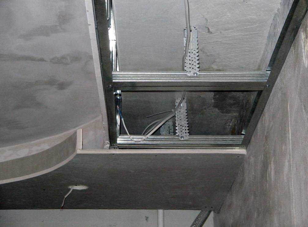 Двухуровневый потолок из гипсокартона
