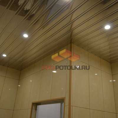 Алюминиевый реечный потолок: технические характеристики, монтаж своими руками, видео и фото