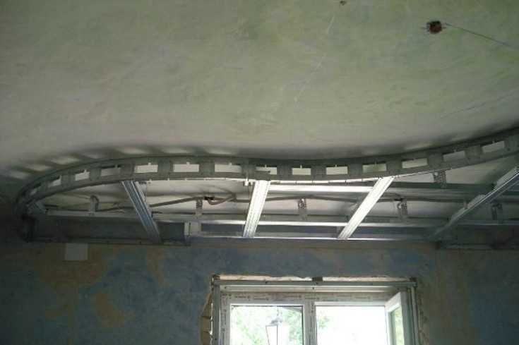 Потолки из гипсокартона в зале частного дома - различные варианты оформления