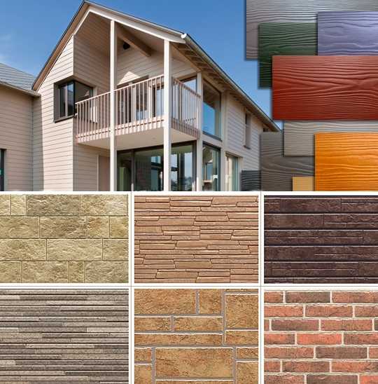Разнообразие материалов для отделки фасада частного дома