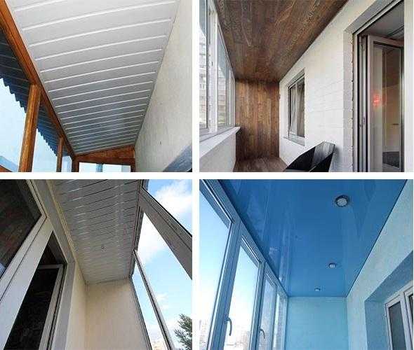 Потолок на балконе: из чего сделать обшивку потолка на лоджии, подвесной, деревянный, реечные панели, навесной, натяжной потолки