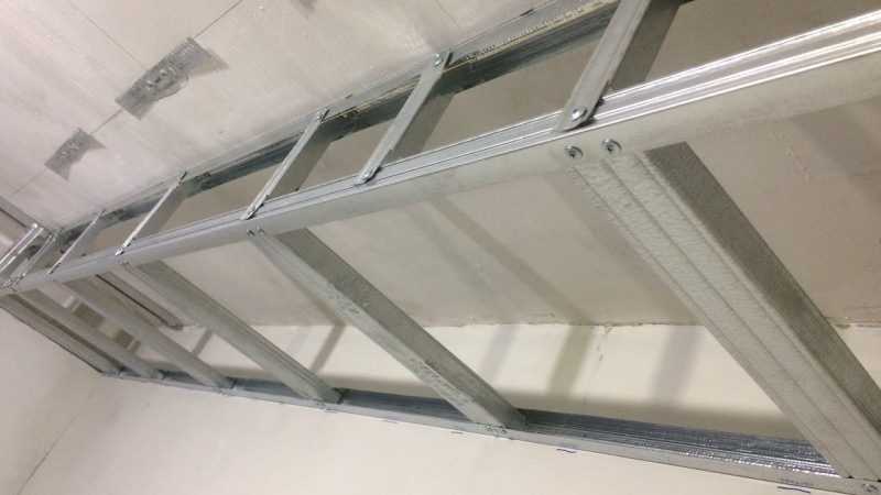 Каркас для гипсокартона на потолок: монтаж каркаса потолка из профиля под гипсокартон, как сделать правильный каркас из металлопрофиля, установка