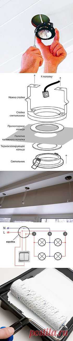 Установка светодиодных светильников на потолок: монтаж потолочных диодных светильников в потолок, схема подключения