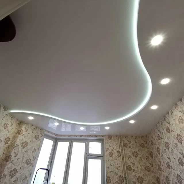 Многоуровневый потолок на кухне: многоярусные из гипсокартона, двухуровневый с подсветкой