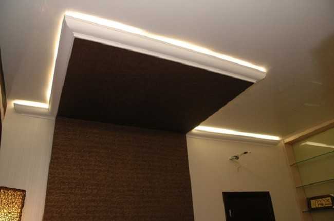 Потолок с подсветкой по периметру