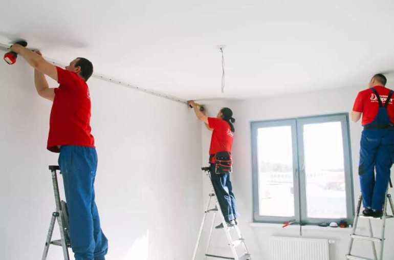 Монтаж точечных светильников в натяжной потолок - пошаговая инструкция, схема установки, подключение светодиодных ламп с драйвером