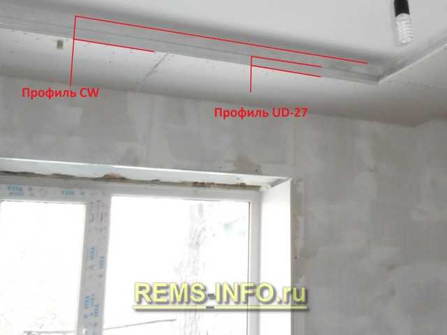 Короб из гипсокартона на потолке: с подсветкой, как собрать, монтаж, фото