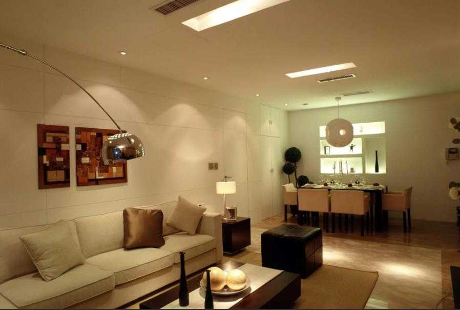 Освещение в квартире-студии  (37 фото): выбор осветительных приборов и варианты зонирования светом