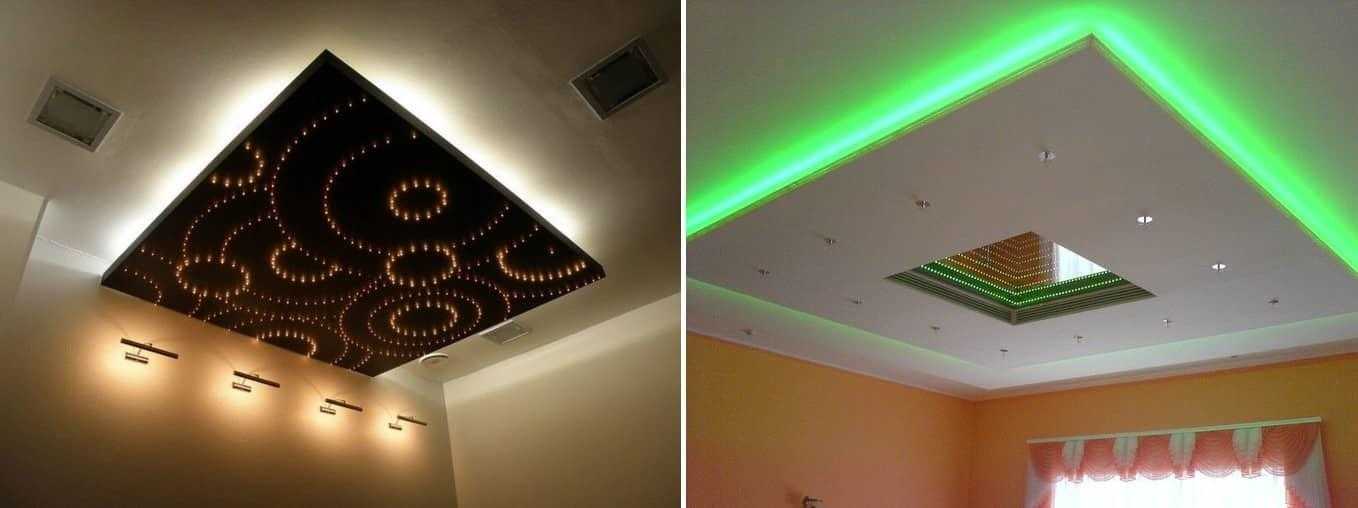 Вместе с экспертами разберем, как сделать потолок из гипсокартона с подсветкой