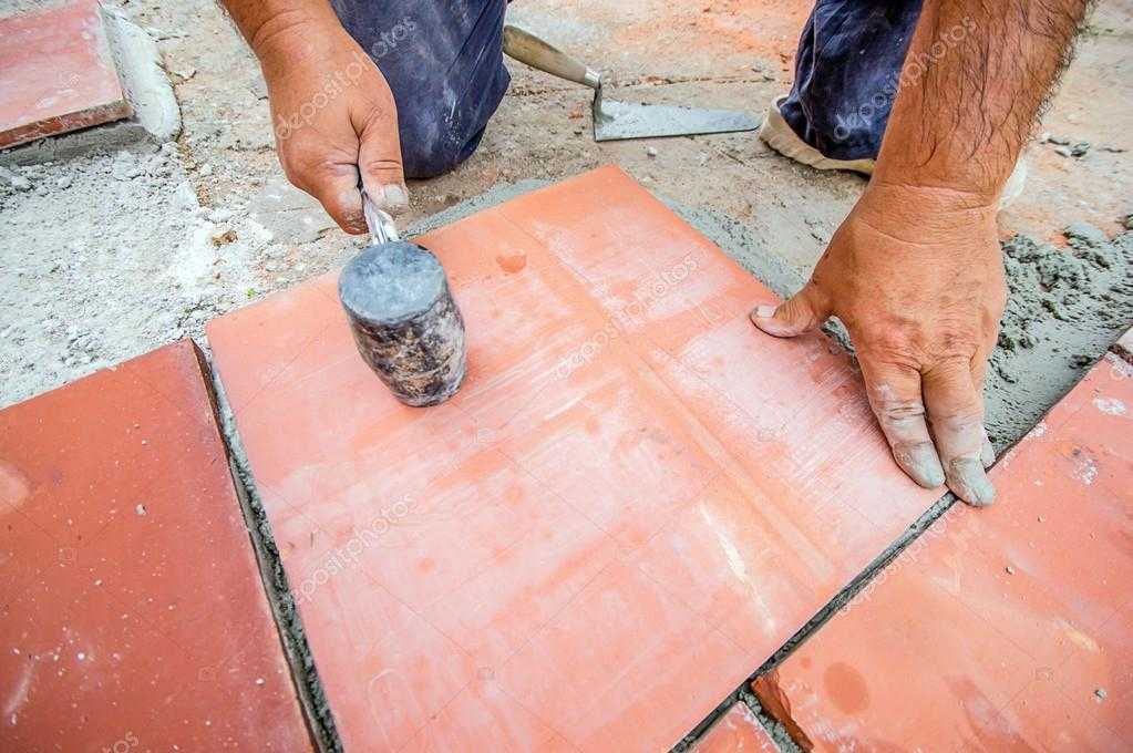 Технология укладки тротуарной плитки на бетон