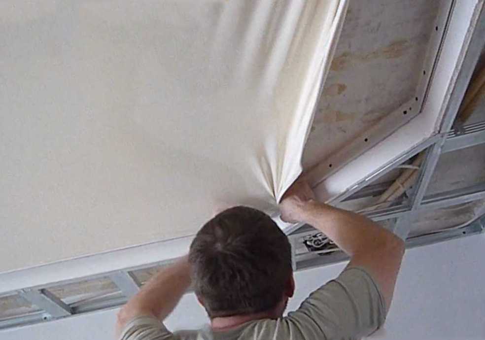 Как снять натяжной потолок | причины демонтажа. рекомендации.