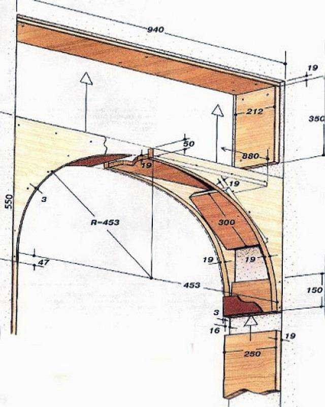 Как сделать арку из фанеры Способы изготовления фанерной арки