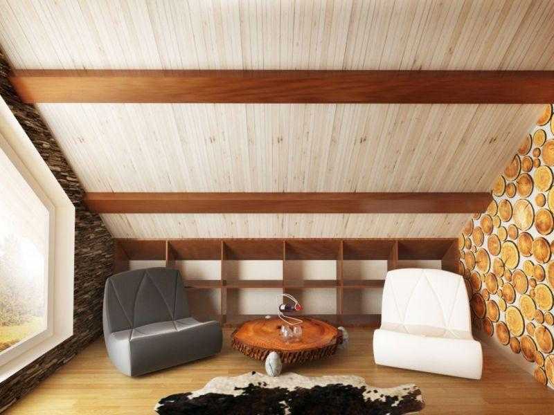 Как сделать потолок в деревянном доме: рекомендации по монтажу, какой потолок сделать своими руками