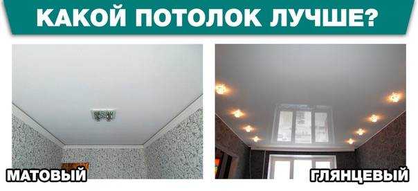 Белый матовый натяжной потолок или глянцевый - какой выбрать, примеры на фото и видео