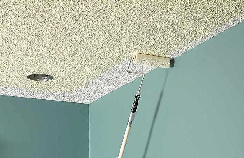 Какую водоэмульсионную краску выбрать для потолка и как ее правильно нанести