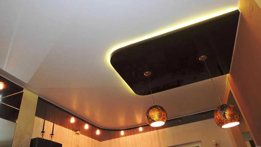 Каркас двухуровневого потолка из гипсокартона с подсветкой - всё о гипсокартоне
