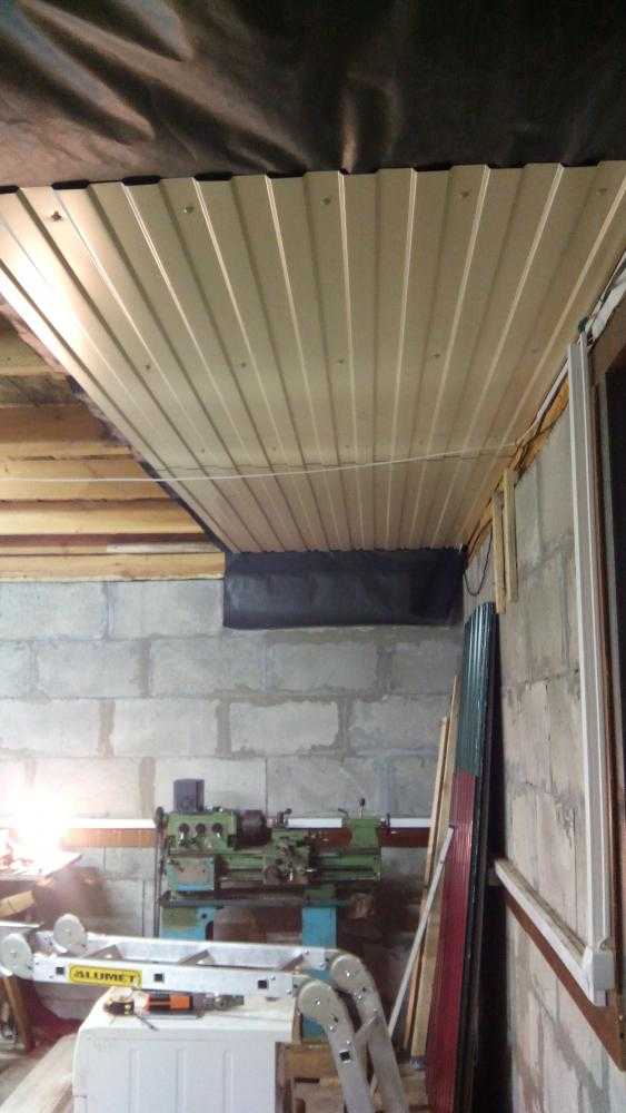 Как правильно сделать потолок в гараже