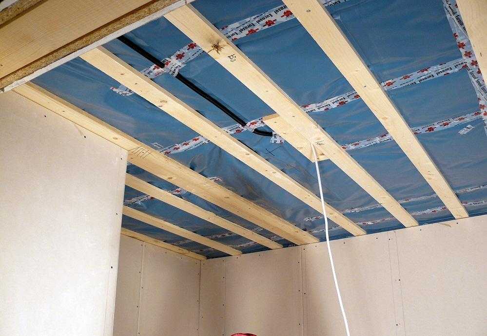 Каркас для гипсокартона на потолок: схема