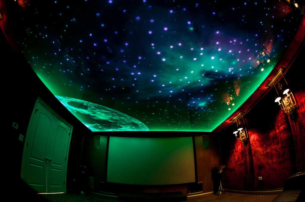 Звездное небо дома на потолке: обзор вариантов реализации