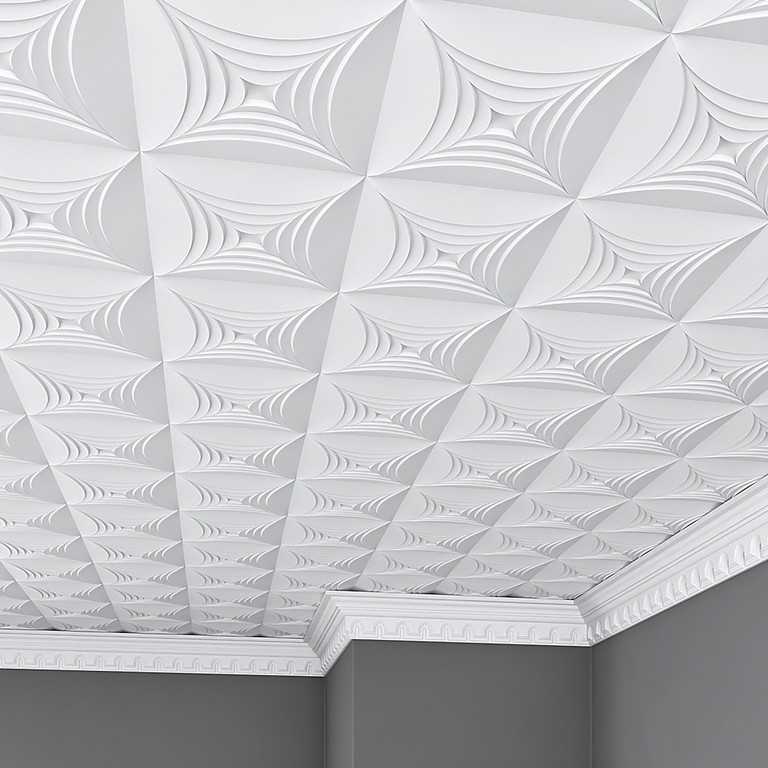 Какая бывает бесшовная плитка на потолок – виды, различия потолочной плитки из пенопласта