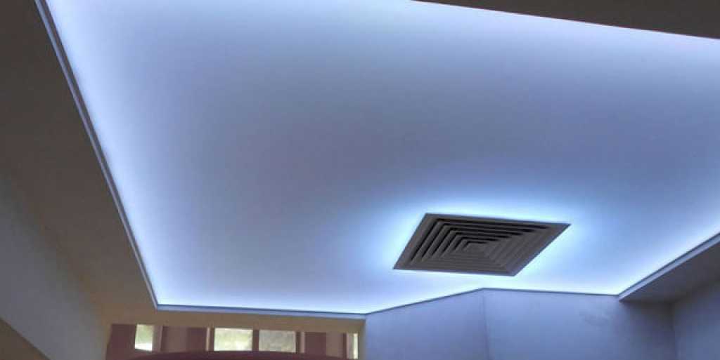 Светящийся натяжной потолок, преимущества светопрозрачных конструкций, фотографии и видео