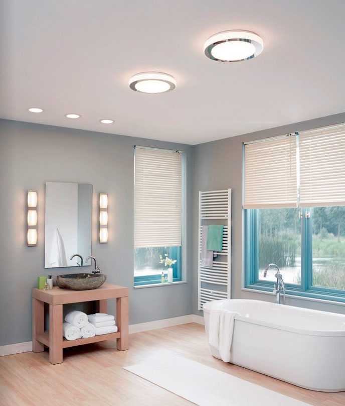 Потолочные светильники для ванной комнаты: монтаж светильников в ванной